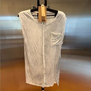 POL Grey Tee with Pocket